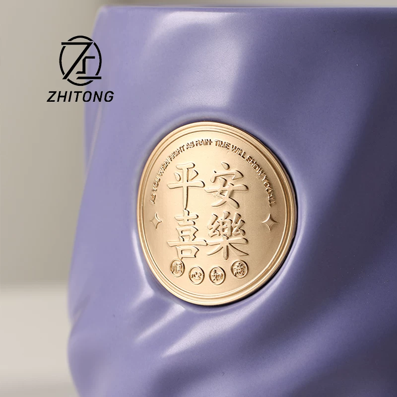Corporate business gifts creative office custom engraved LOGO mug ceramic cup and saucer set of coffee cups - 图片 2